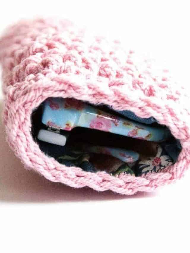 cute sunglasses pouch crochet pattern design