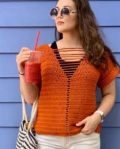 The Sun-Ray Summer Tee - FREE Crochet Pattern