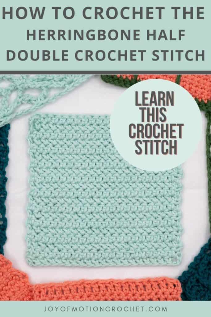 Herringbone Half Double Crochet Stitch • Crochet Tutorial