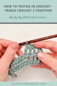 How To tr2tog In Crochet - Treble Crochet 2 Together - Easy