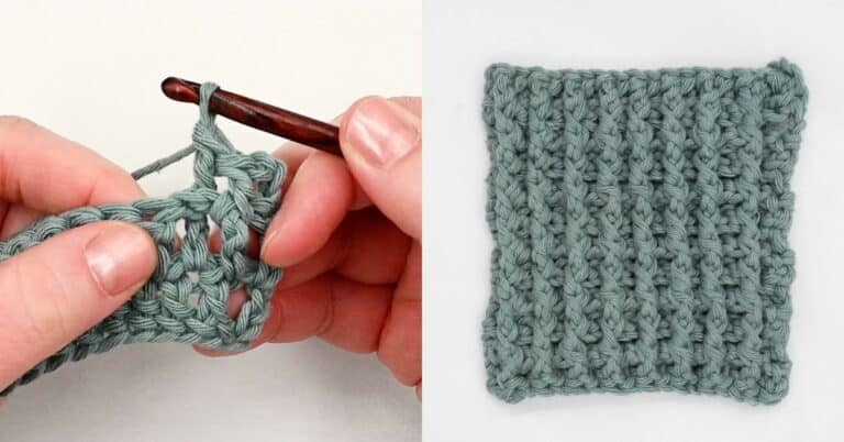 Post Ribbing Border Crochet Pattern 45+ Textured Crochet Stitches - Free Crochet Stitch Patterns