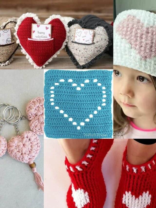 7+ Stunning Crochet Hearts for Valentine’s