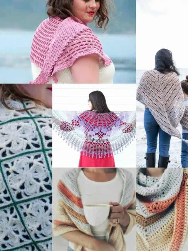 6+ Beautiful Easy Shawl Crochet Projects