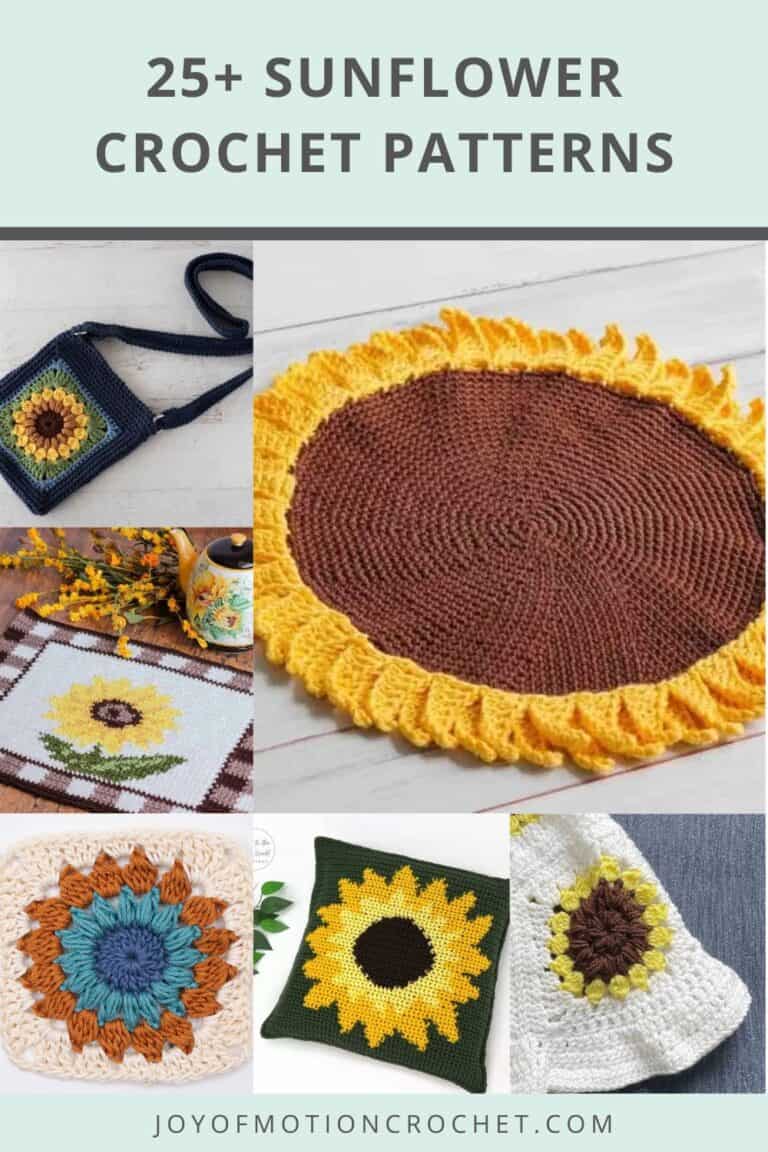 25+ Sunflower Crochet Patterns - Free Crochet