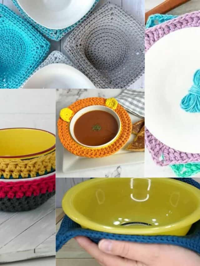 7+ Easy Crochet Bowl Cozy Patterns