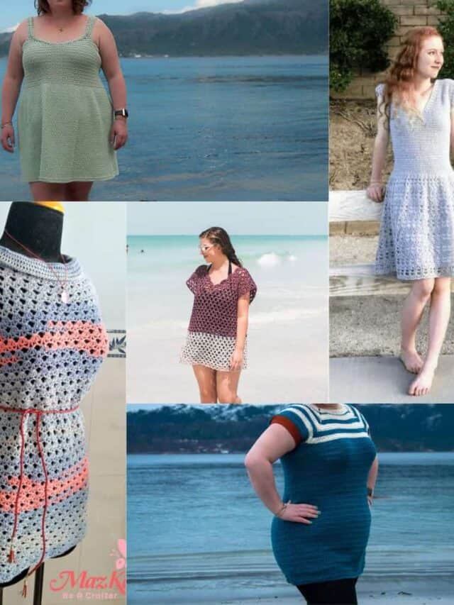 Women's Crochet Knitted Summer Dress