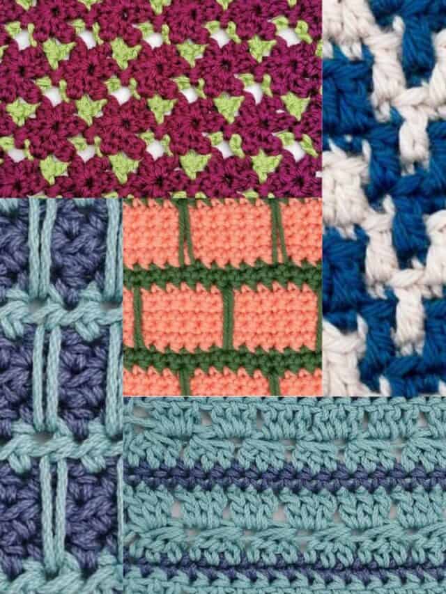 Colour Stitches Rye 7+ Popular Two Color Crochet Stitches