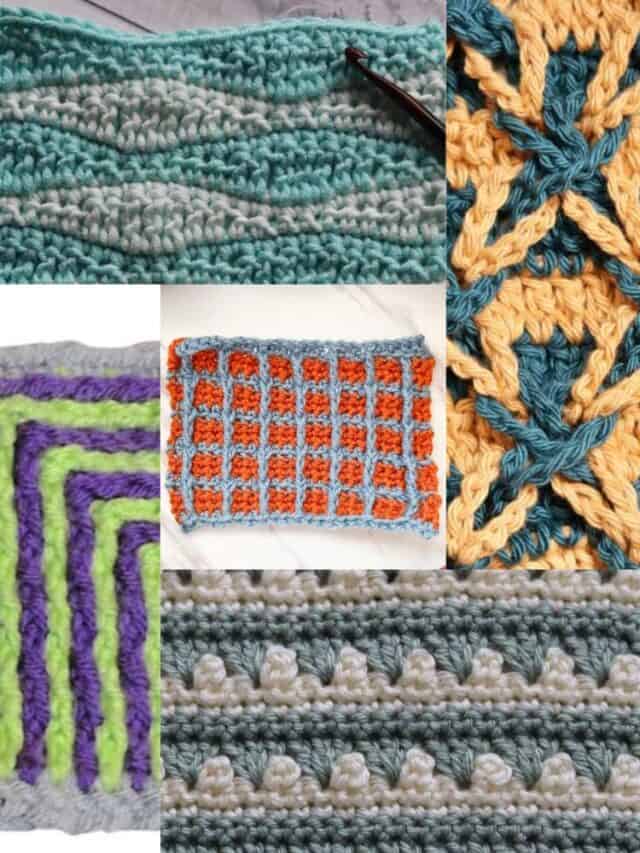 7-Amazing-Crochet-Stitches-Using-2-Colors