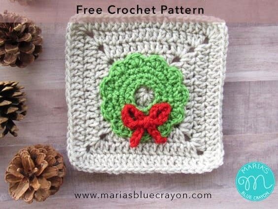 15+ Crochet Christmas Granny Squares