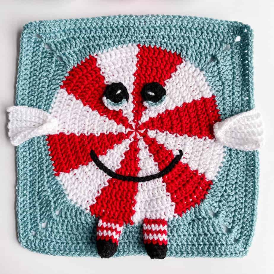 15+ Crochet Christmas Granny Squares