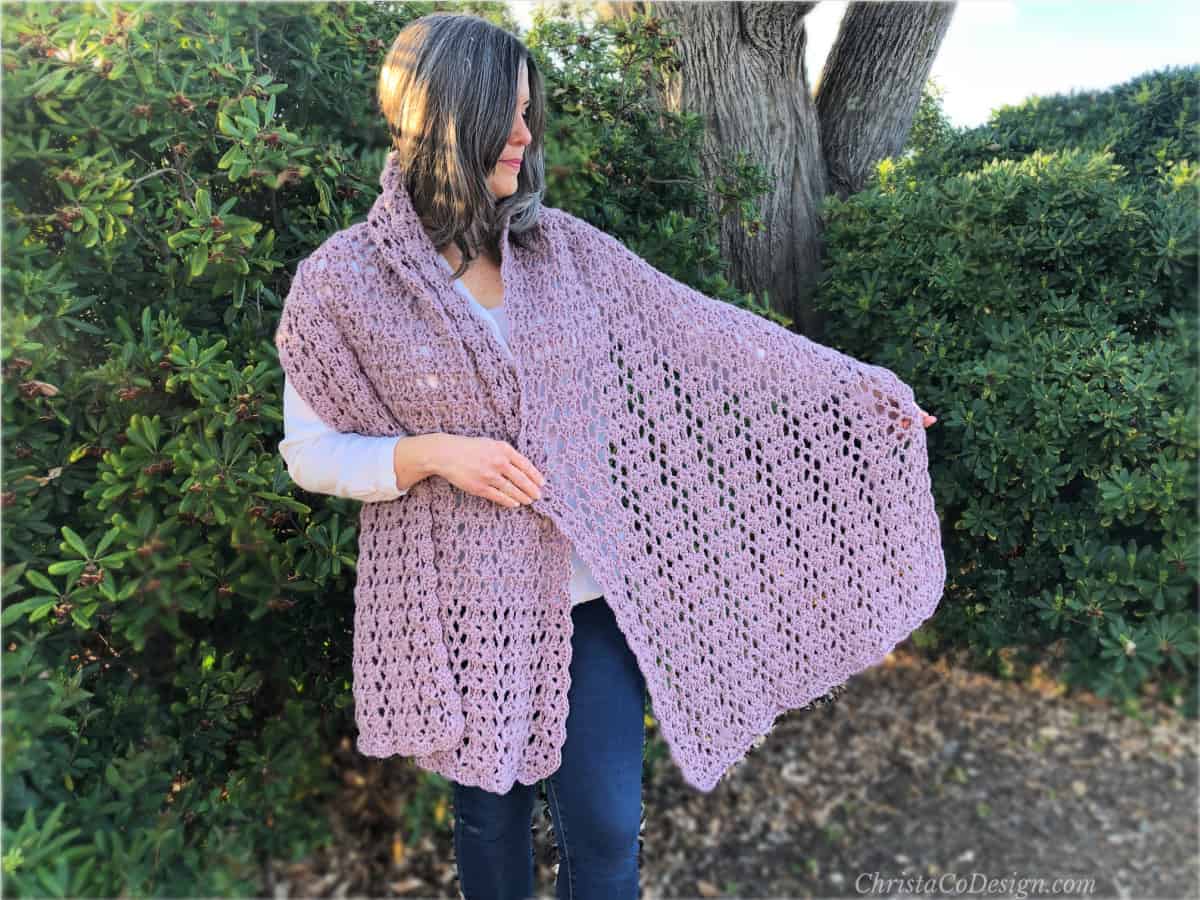 30+ Crochet Rectangle Shawls
