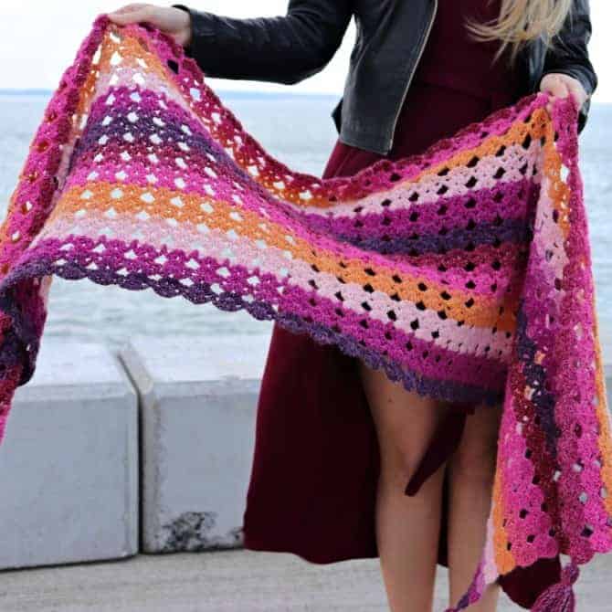 30+ Crochet Rectangle Shawls