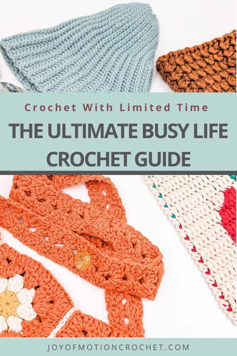 crochet with limited time, Pinterest image