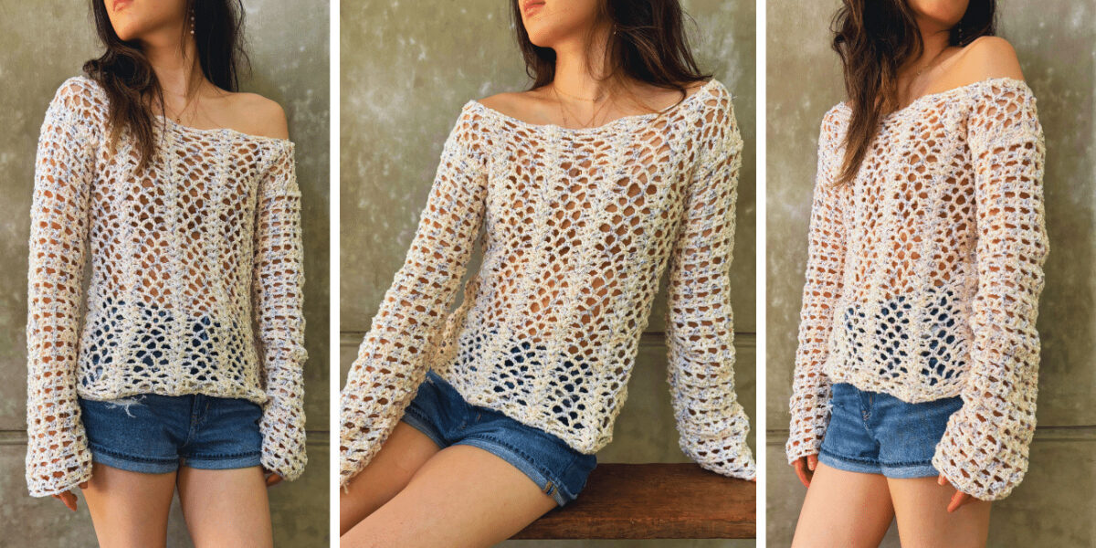 20+ Crochet Mesh Tops and Sweater patterns