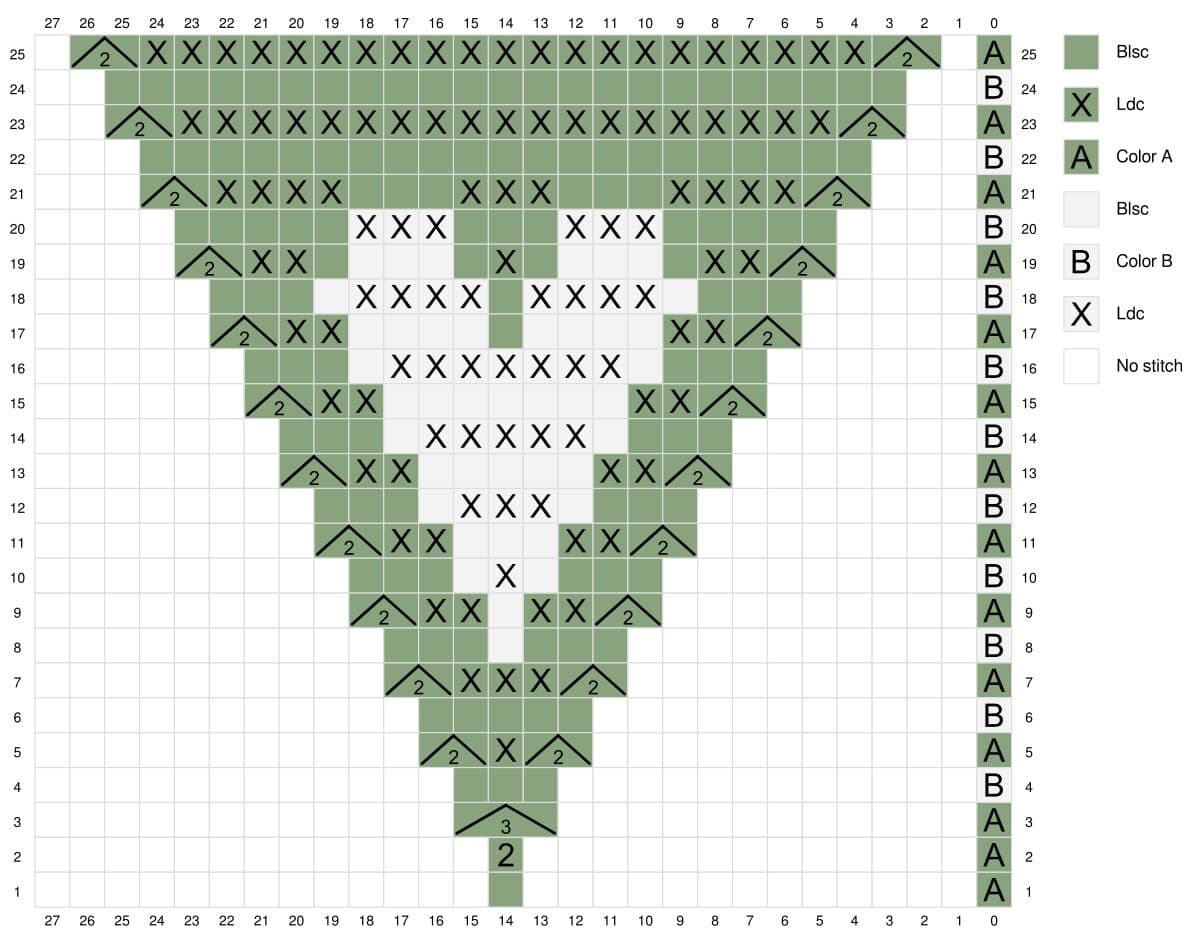 Heart Mosaic Crochet Bag Pattern