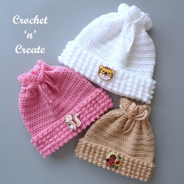 75+ Crochet Baby Hat Patterns