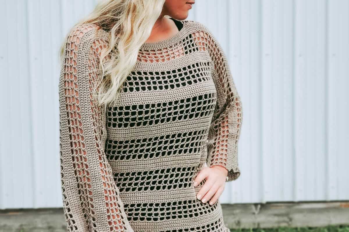 20+ Crochet Mesh Tops and Sweater patterns