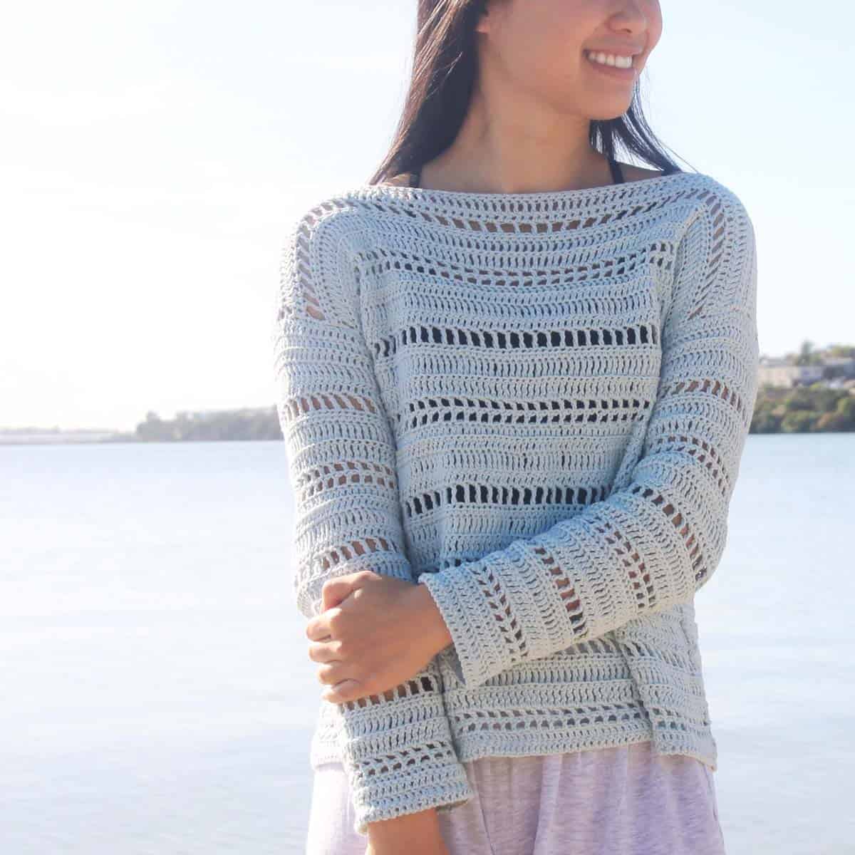 20+ Crochet Mesh Tops and Sweater patterns