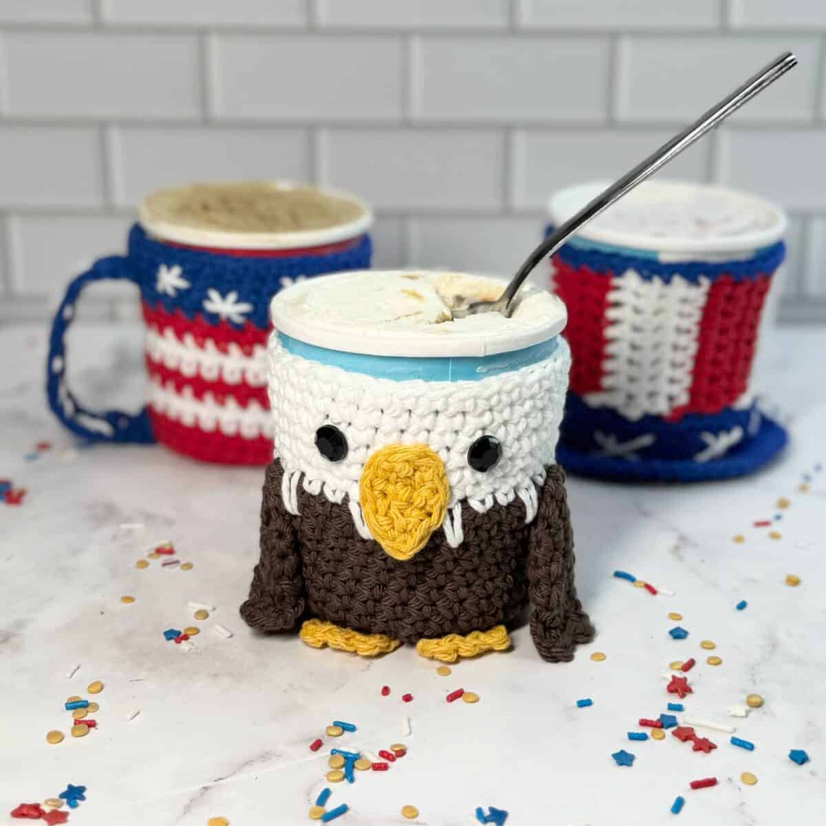 15+ Crochet Ice Cream Cozy Patterns