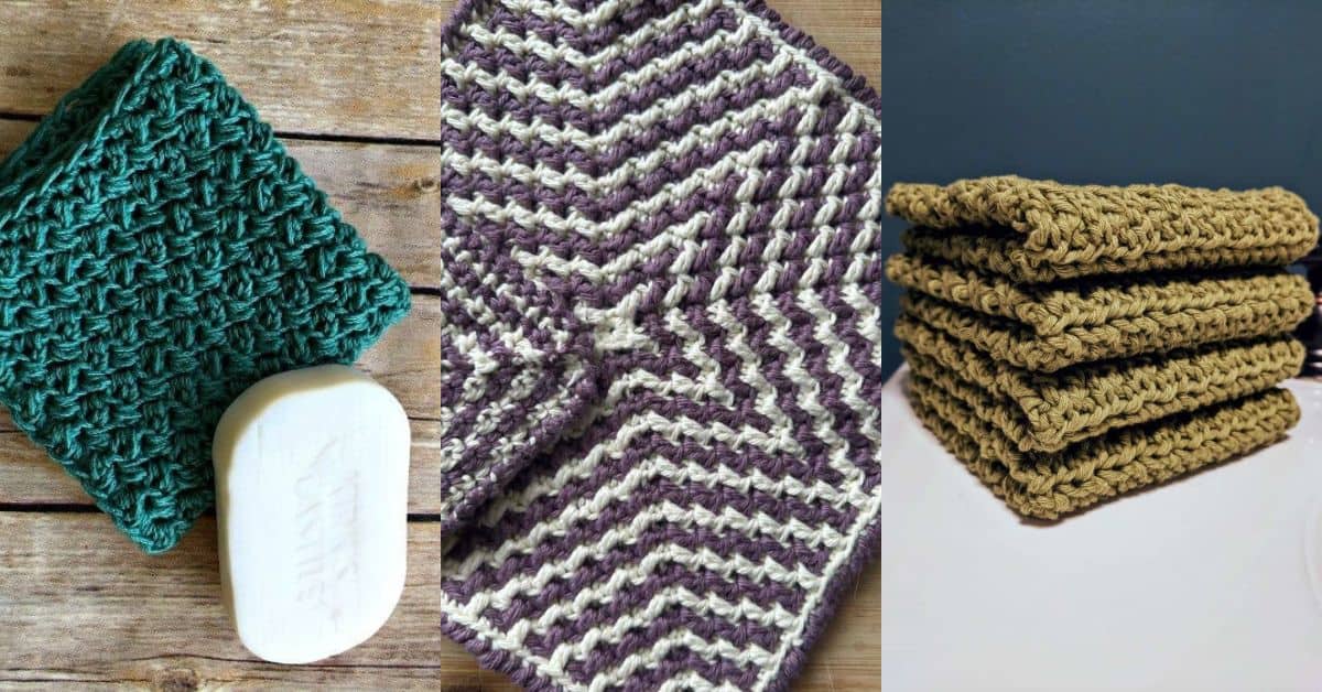 20+ Crochet Washcloth Patterns
