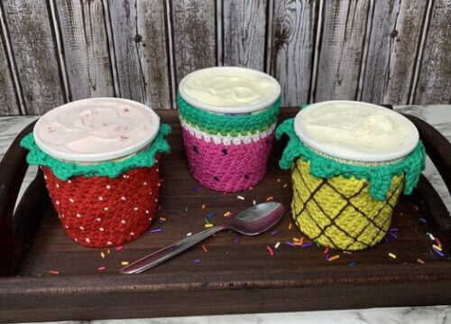 15+ Crochet Ice Cream Cozy Patterns