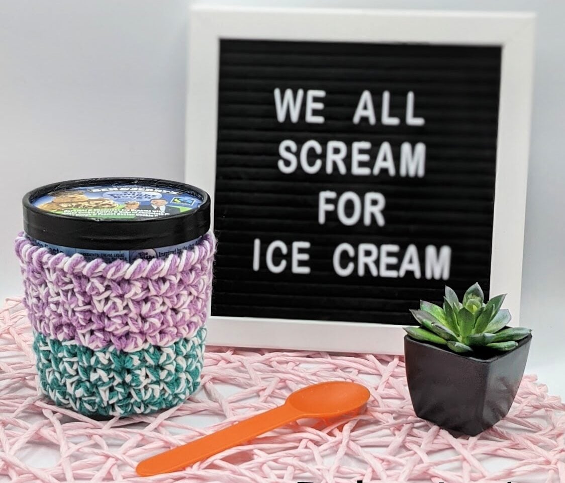 15+ Crochet Ice Cream Cozy Patterns
