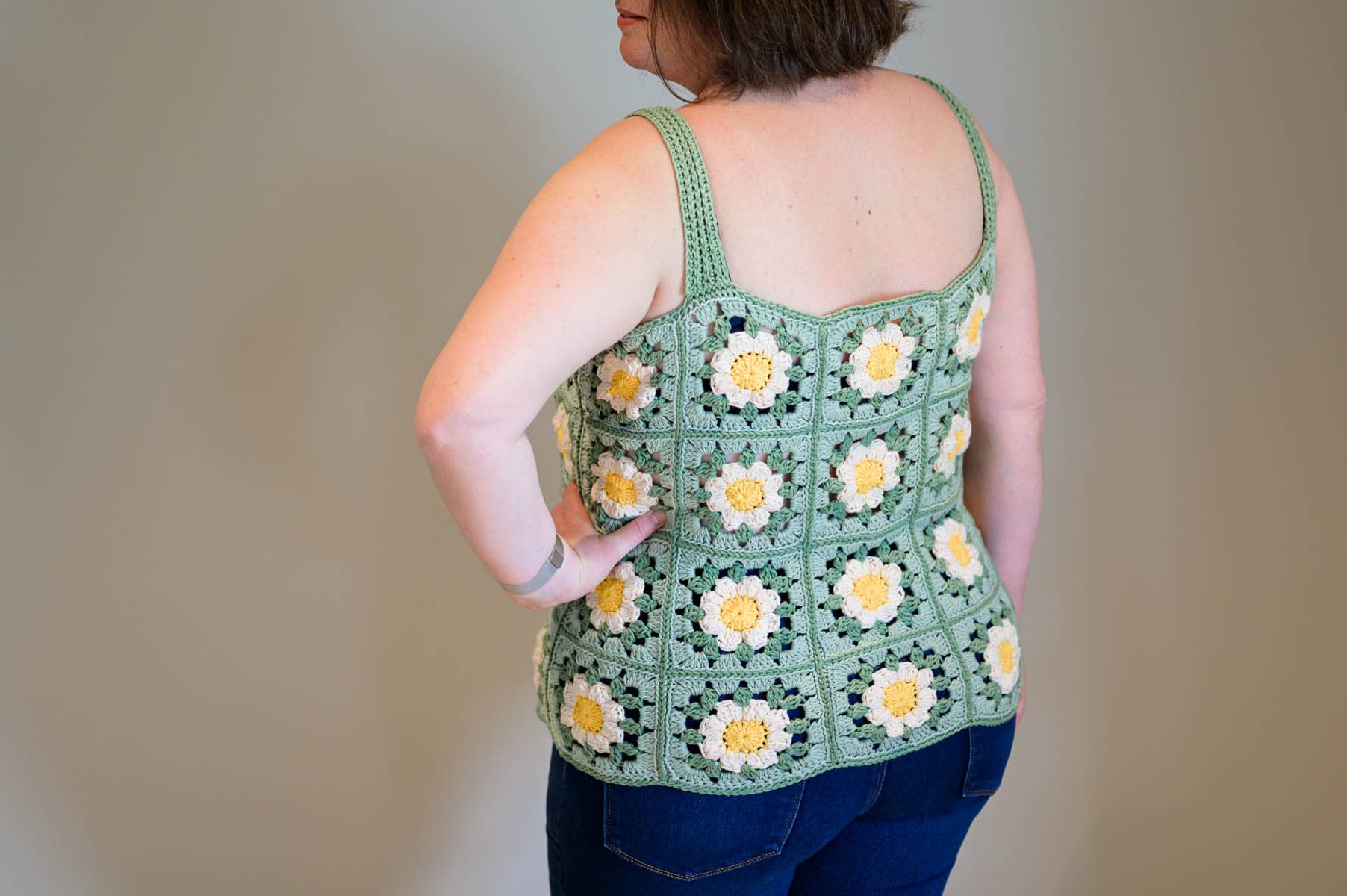 Crochet Granny Square Tank Top
