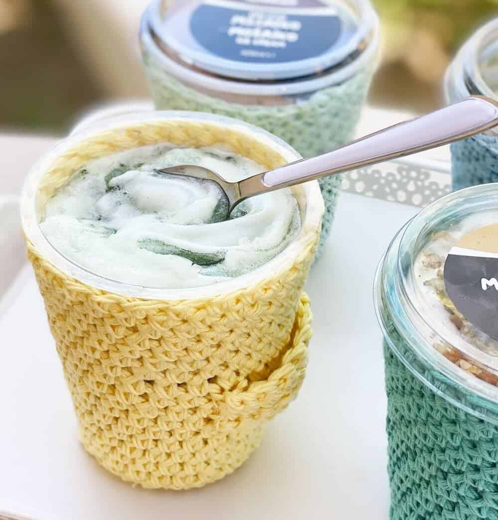 15+ Crochet Ice Cream Cozy Patterns