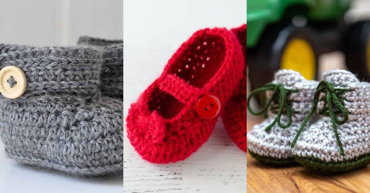 20+ Crochet Baby Booties Patterns