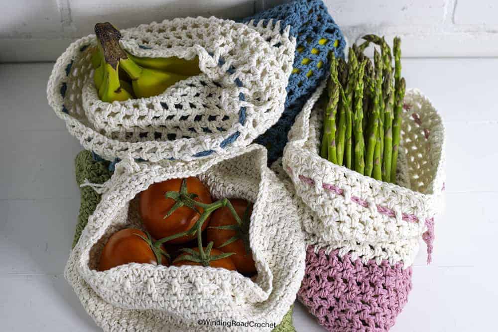 15+ Crochet Produce Bags
