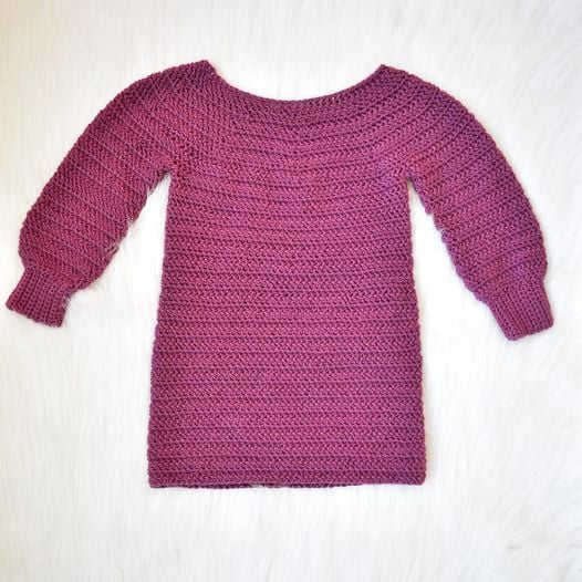 15+ Crochet Sweater Dress Patterns