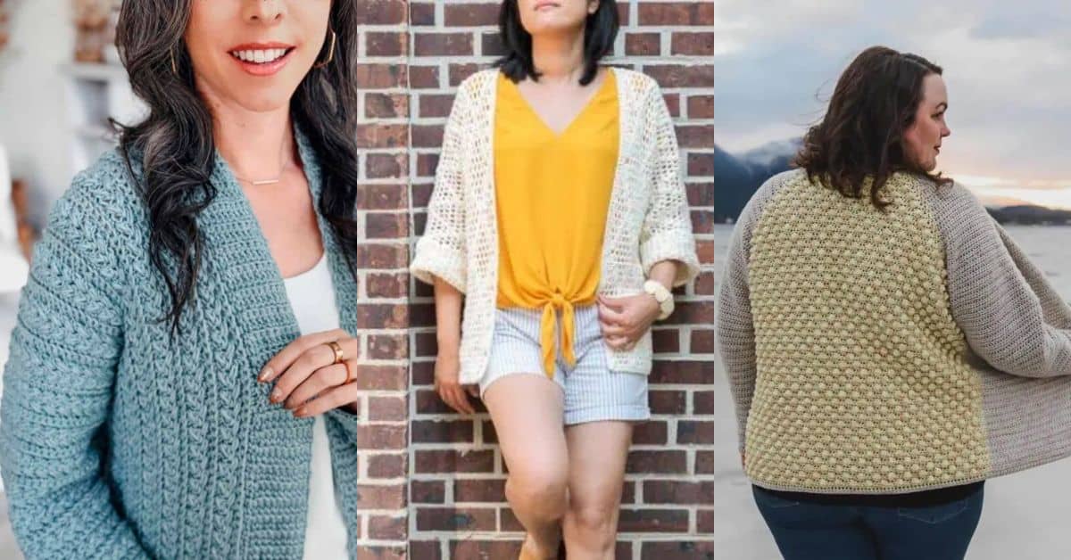 25+ One Piece Crochet Cardigan Patterns