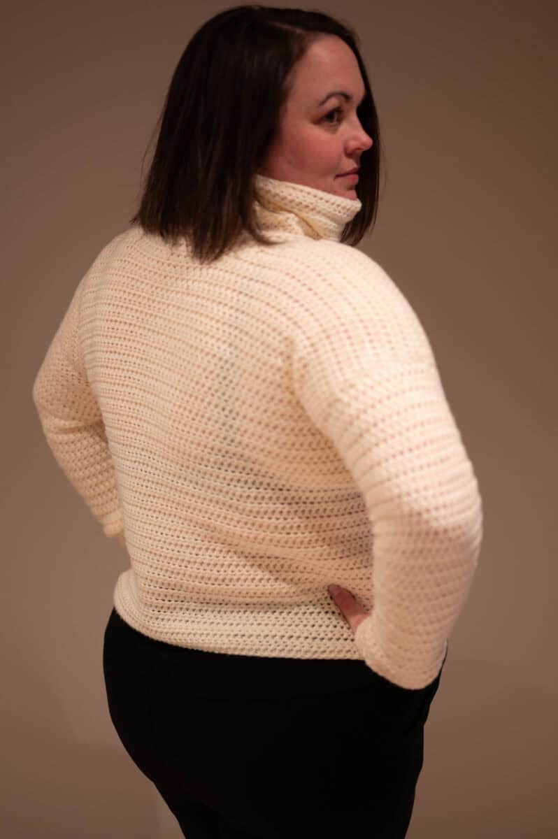 Crochet Cowl Neck Sweater Pattern