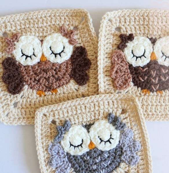 15+ Crochet Christmas Granny Squares