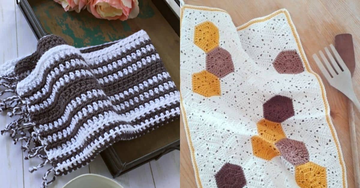 20+ Crochet Kitchen Towel Patterns