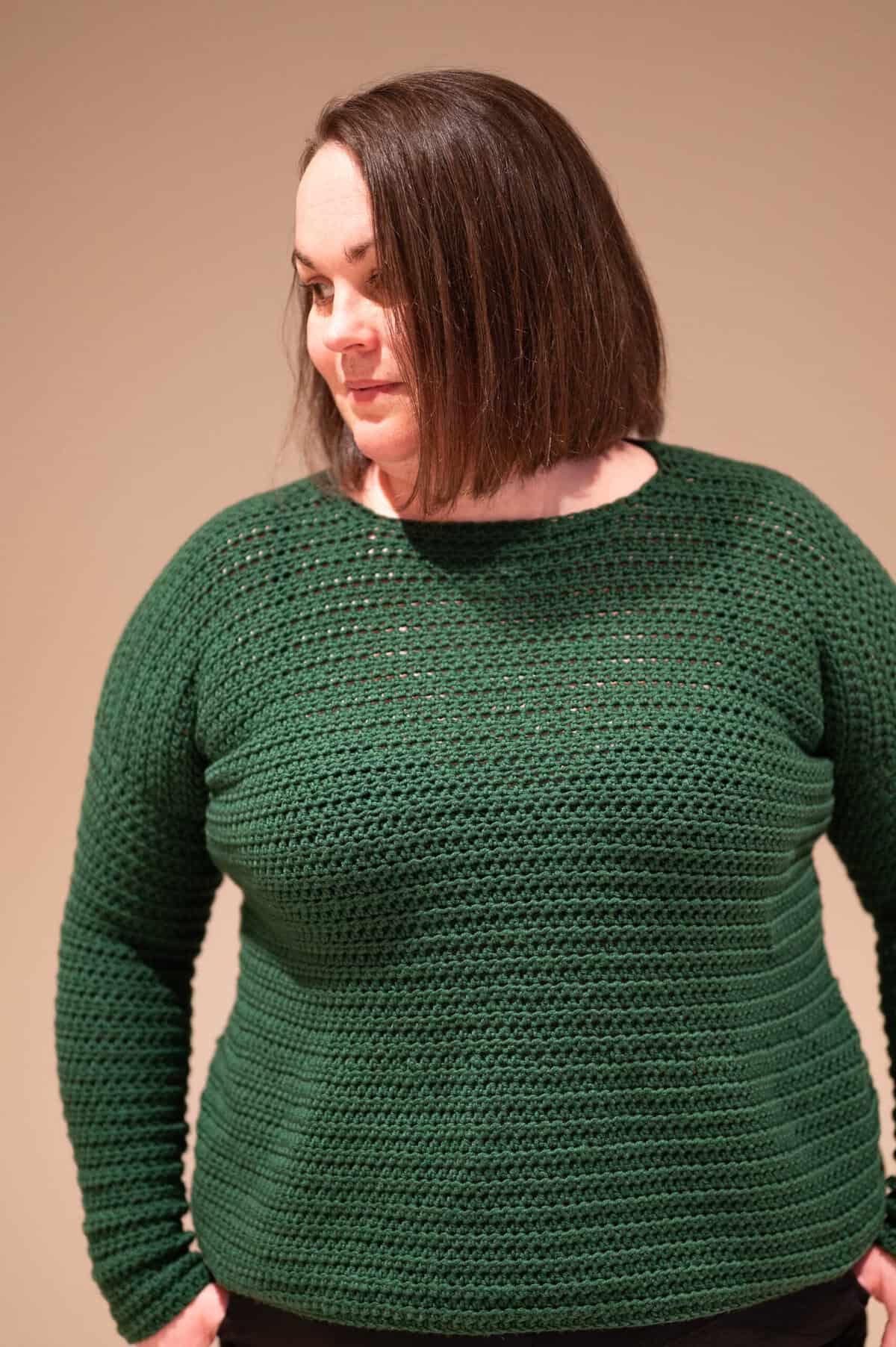 Crochet Peplum Sweater Pattern